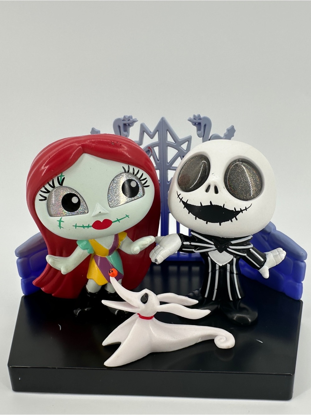Disney Jack Skeleton Sally Zero Ghost Dog Grand Entrance Figures W/Base Lot Set